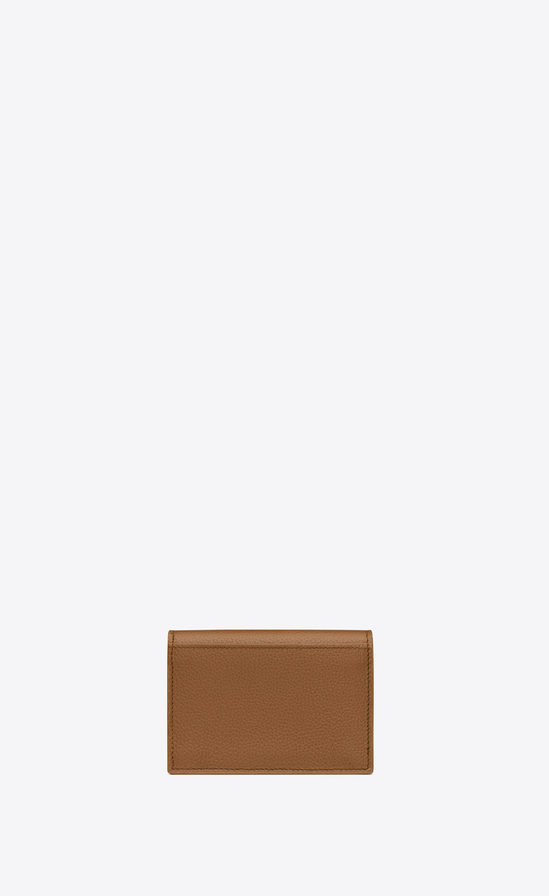 cassandre shadow saint laurent business card case in grained leather 2