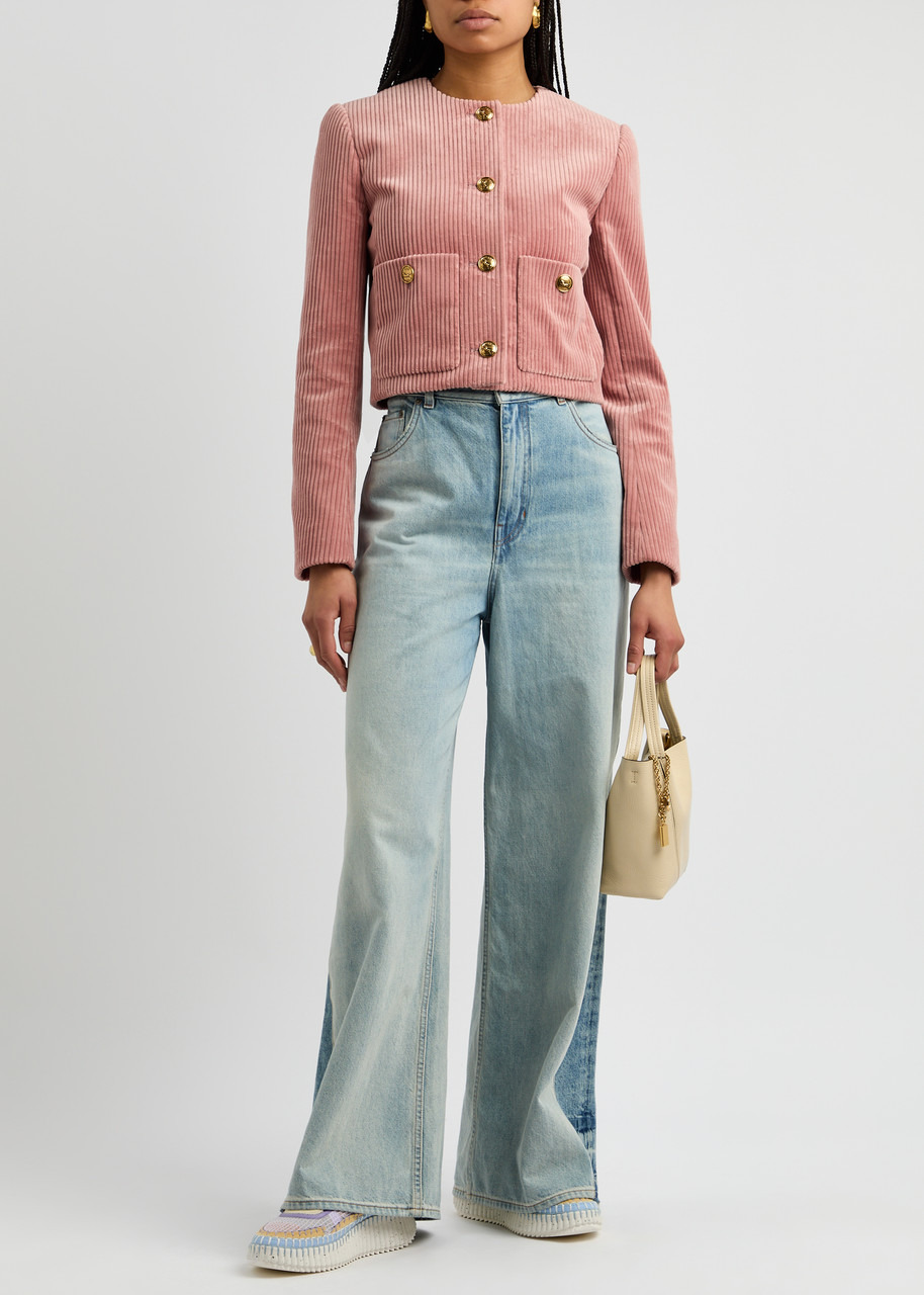 Chloe Nama Panelled Knitted Sneakers - 6