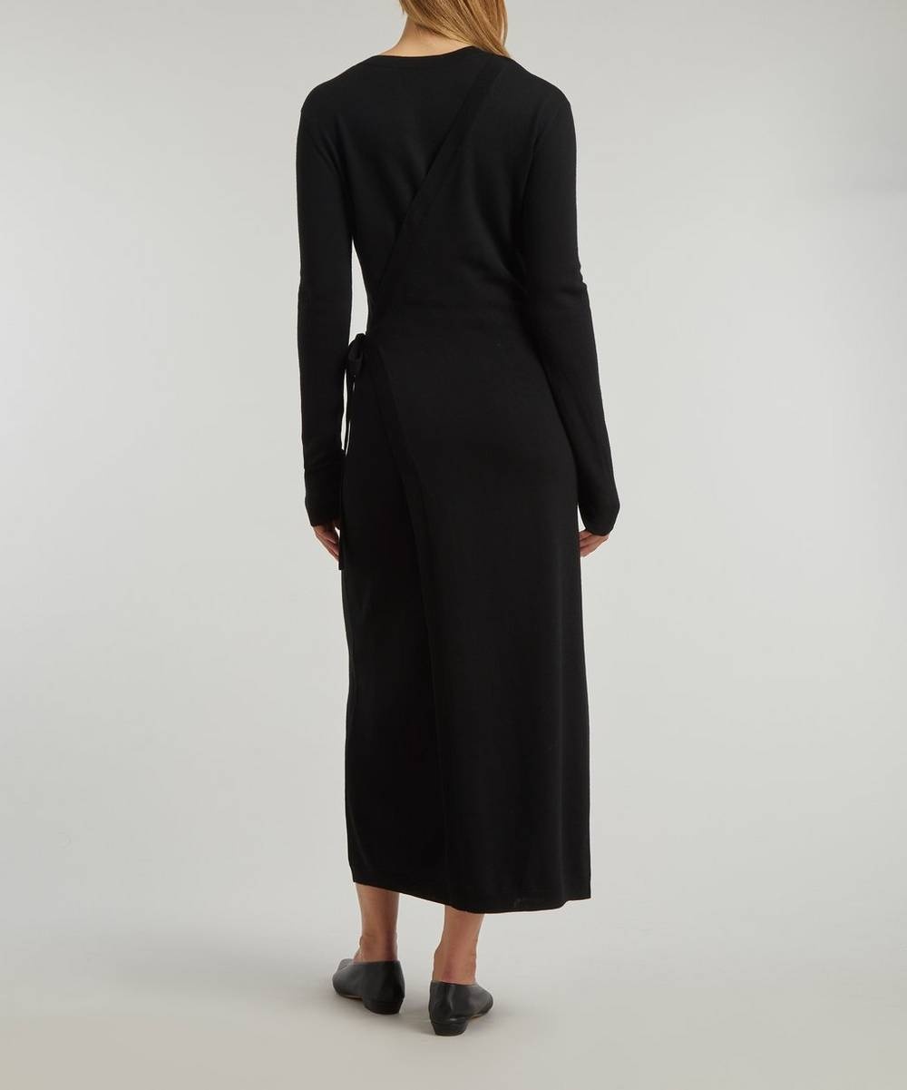 Knitted Merino Wrap Dress - 4