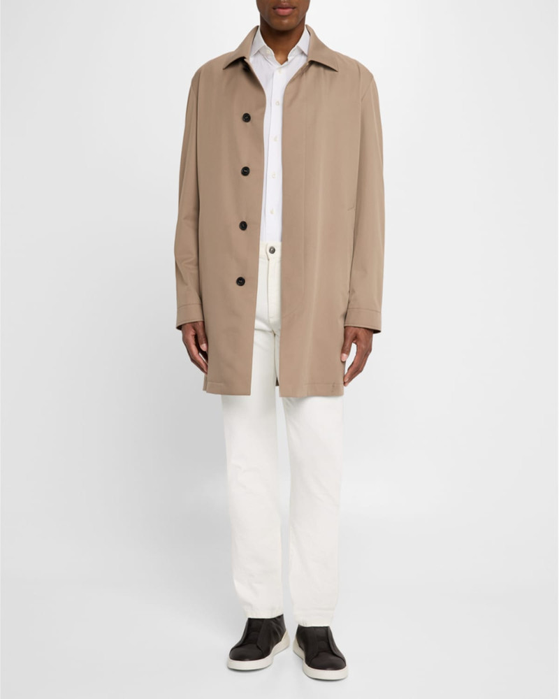 ZEGNA Men's Microfiber Raincoat outlook