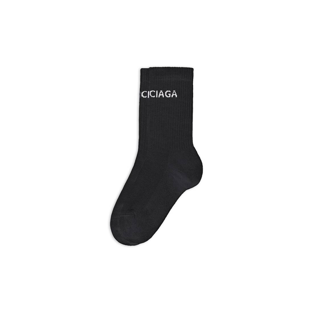 Women's Balenciaga Socks in Black/white - 2