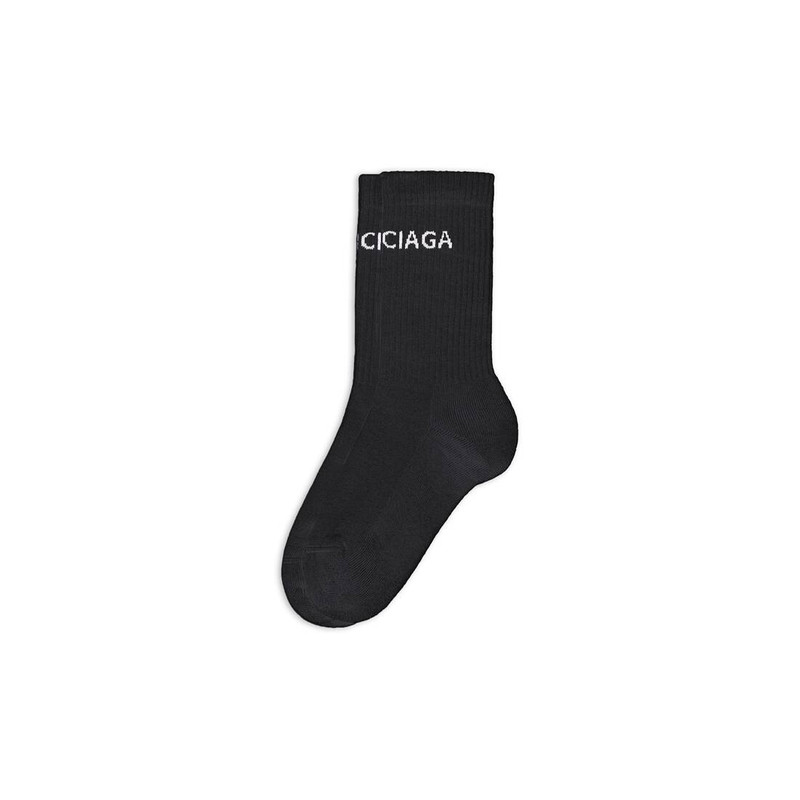 BALENCIAGA Women's Balenciaga Socks in Black/white outlook