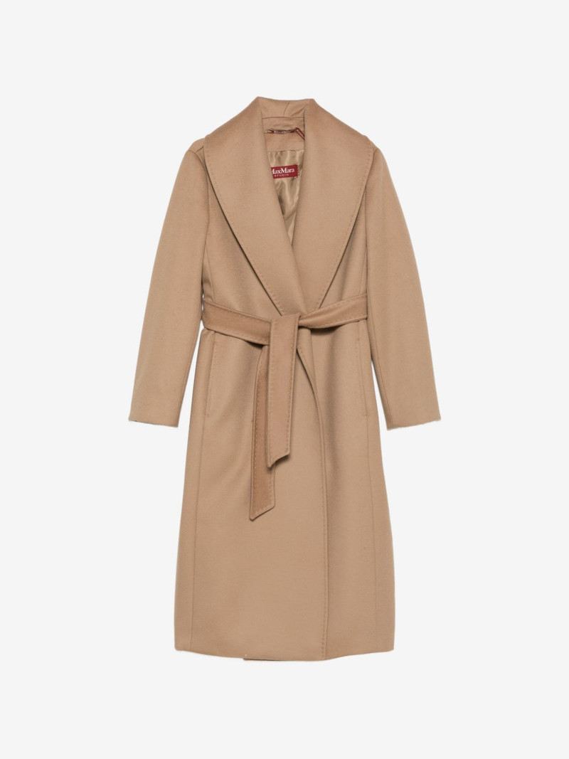 belted shawl-collar coat 1