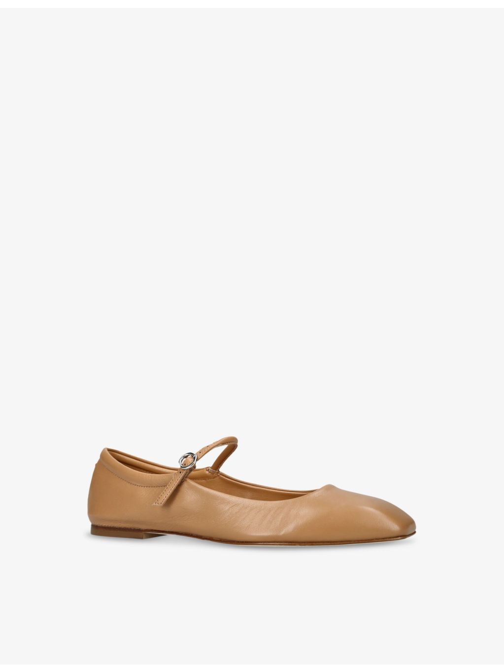 Uma Square-Toe Leather Mary-Jane Shoes - 3