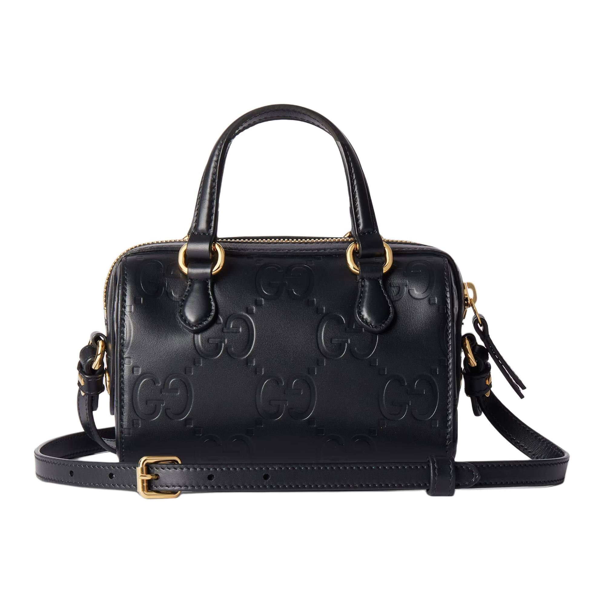 (WMNS) Gucci GG Super Mini Top Handle Bag 'Black' 790130-AADLO-1000 - 4