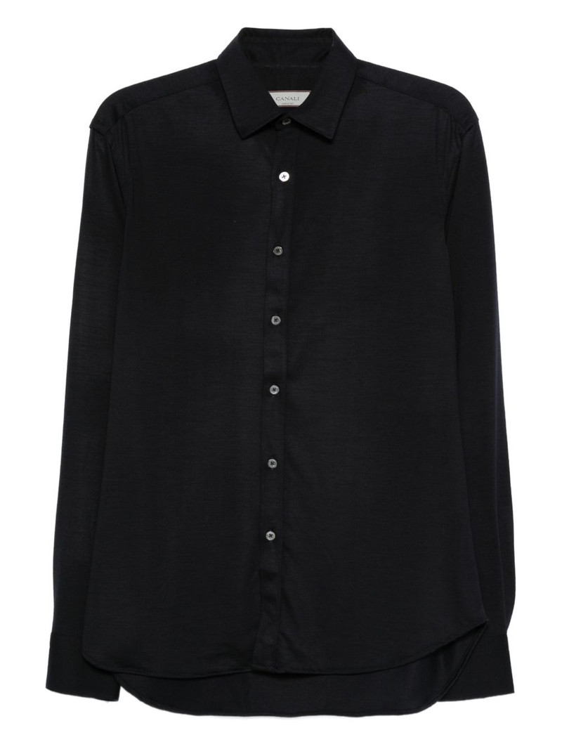 long-sleeve button-fastening shirt 1