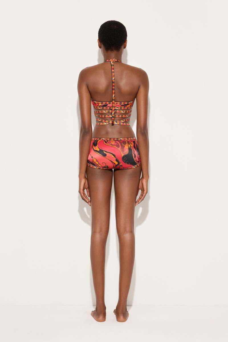 ORCHIDEE PRINT SILK BRA 4