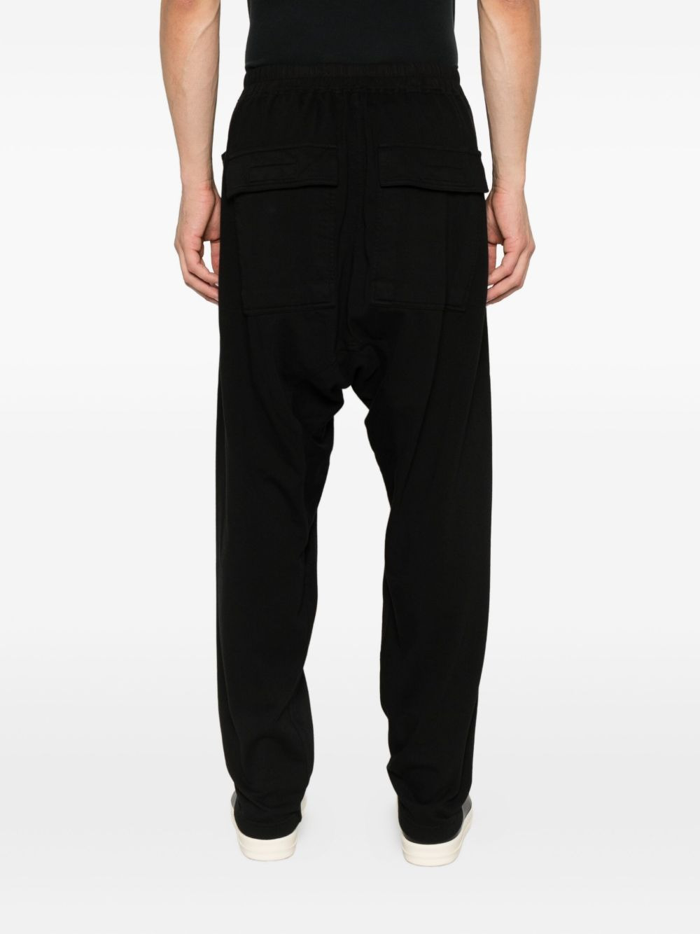 drawstring drop-crotch trousers - 4