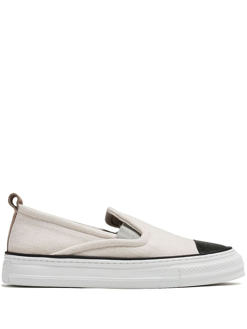 chain link-detail sneakers 1