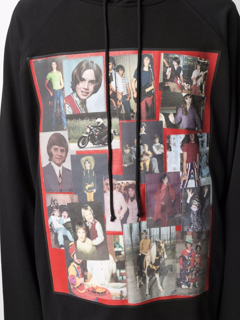 oversized photographic-print hoodie - 7