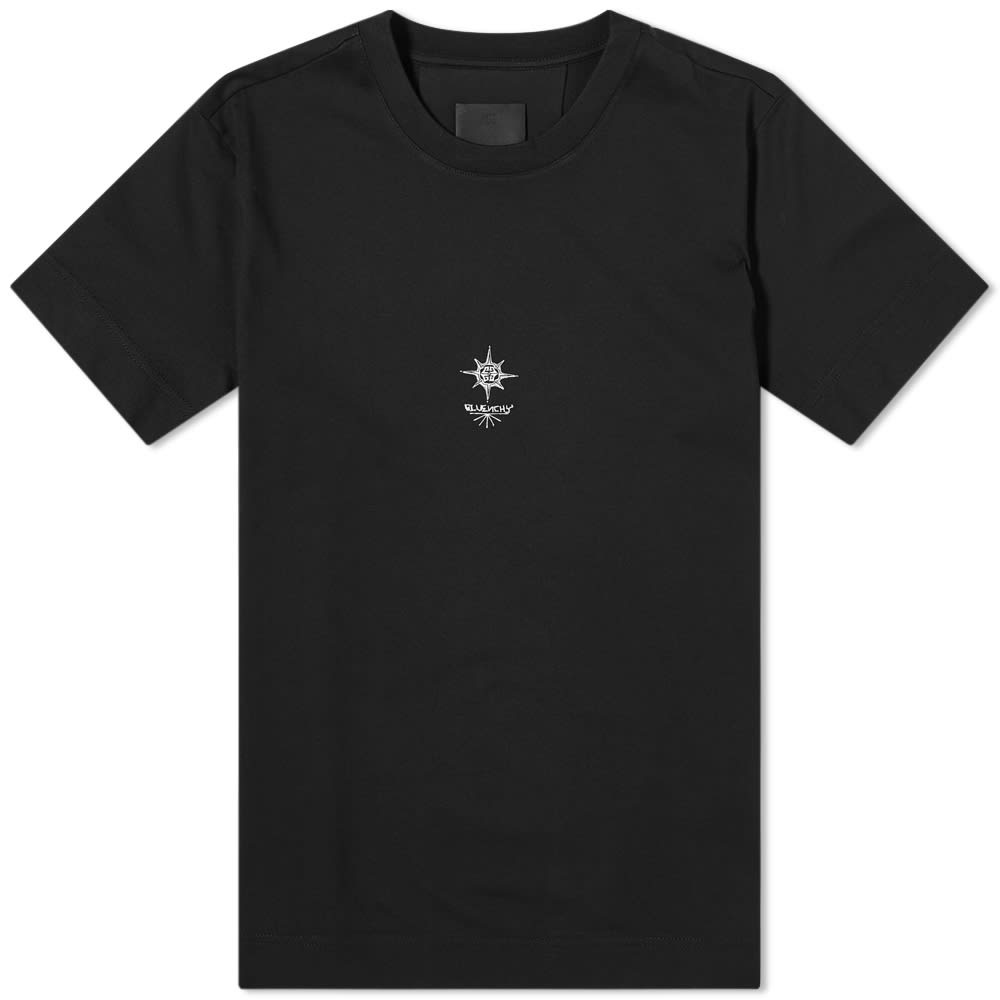 Givenchy Slim Fit Flower Cross Tee - 1