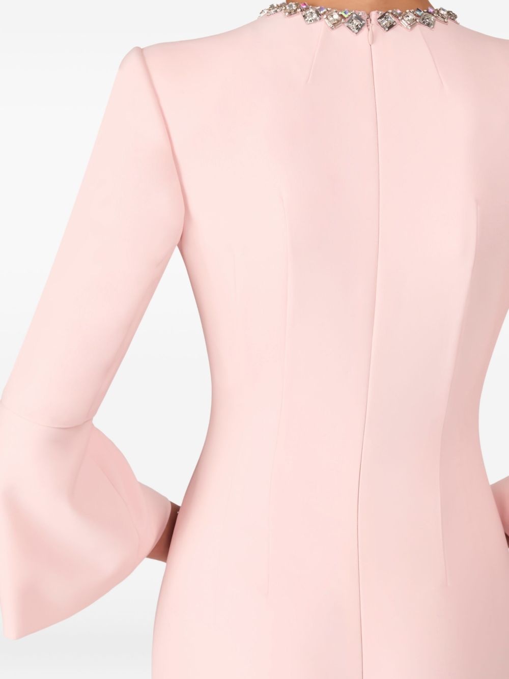 Margoni bell-sleeve embellished midi dress - 4