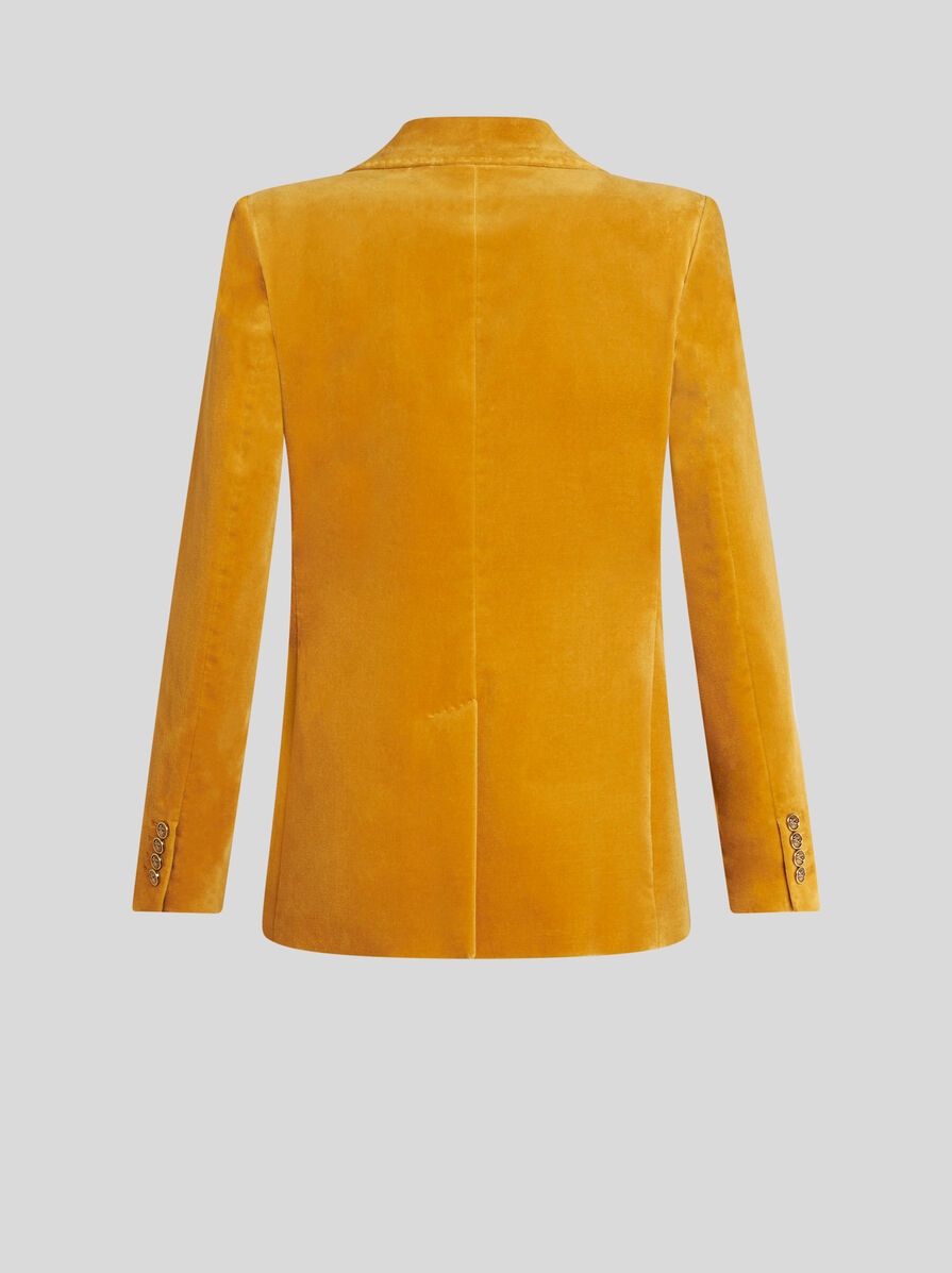 DOUBLE-BREASTED VELVET JACKET - 6