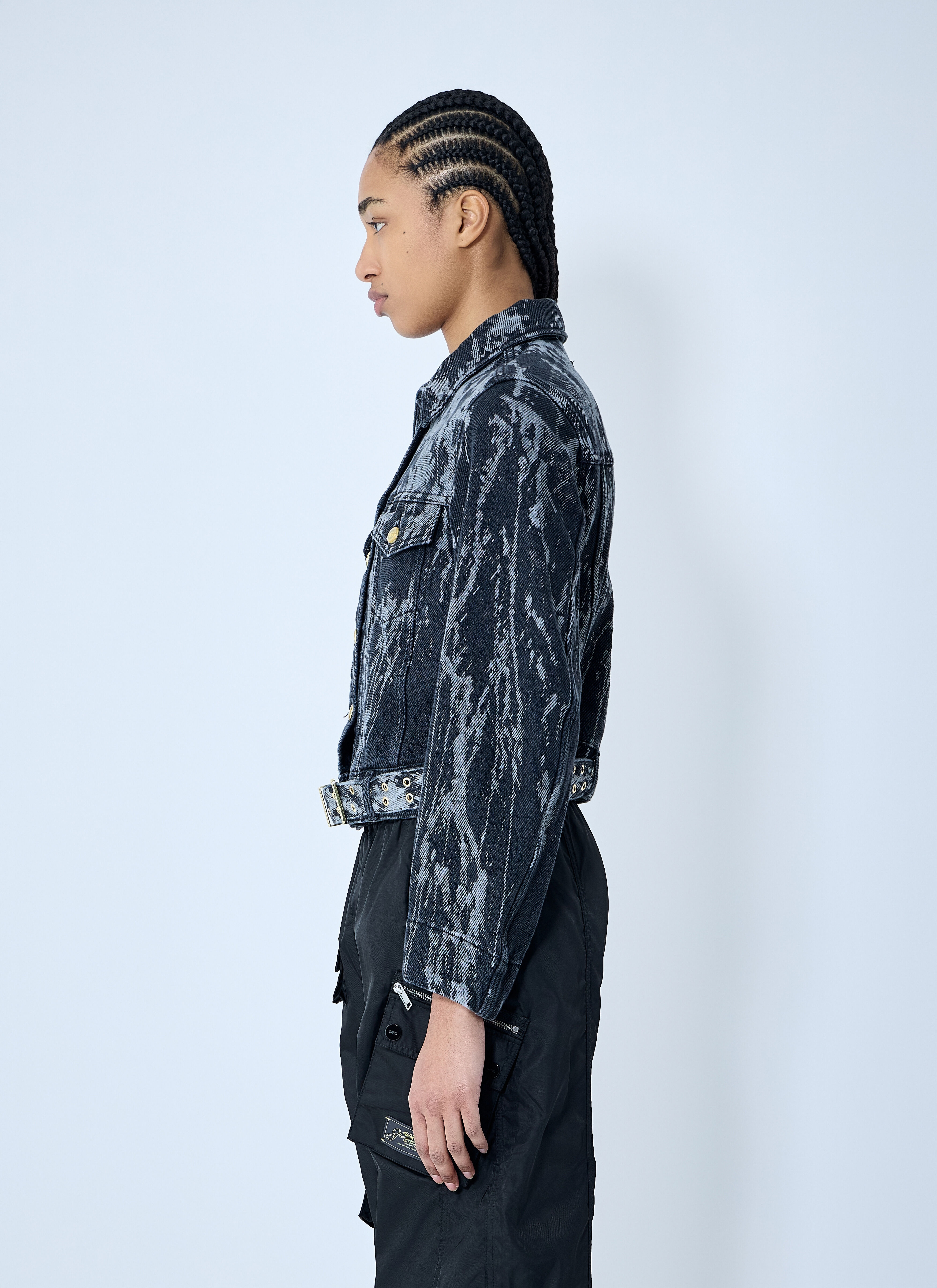 Heavy Denim Belted Jacket - 3