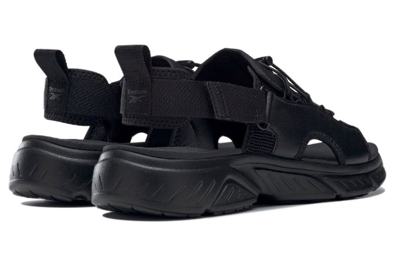 Reebok Reebok Hyperium Slides Athleisure Casual Sports Sandals Unisex Black GV7080 outlook