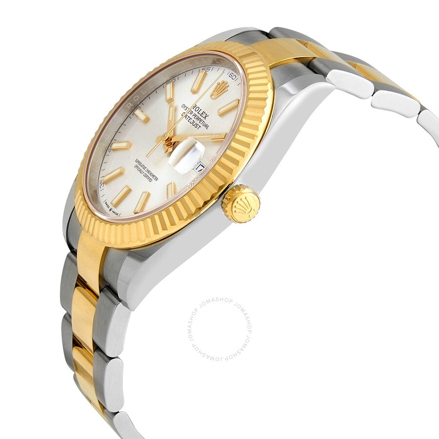 Rolex Datejust 41 Silver Dial Steel and 18K Yellow Gold Oyster Men's Watch 12633SSO - 2