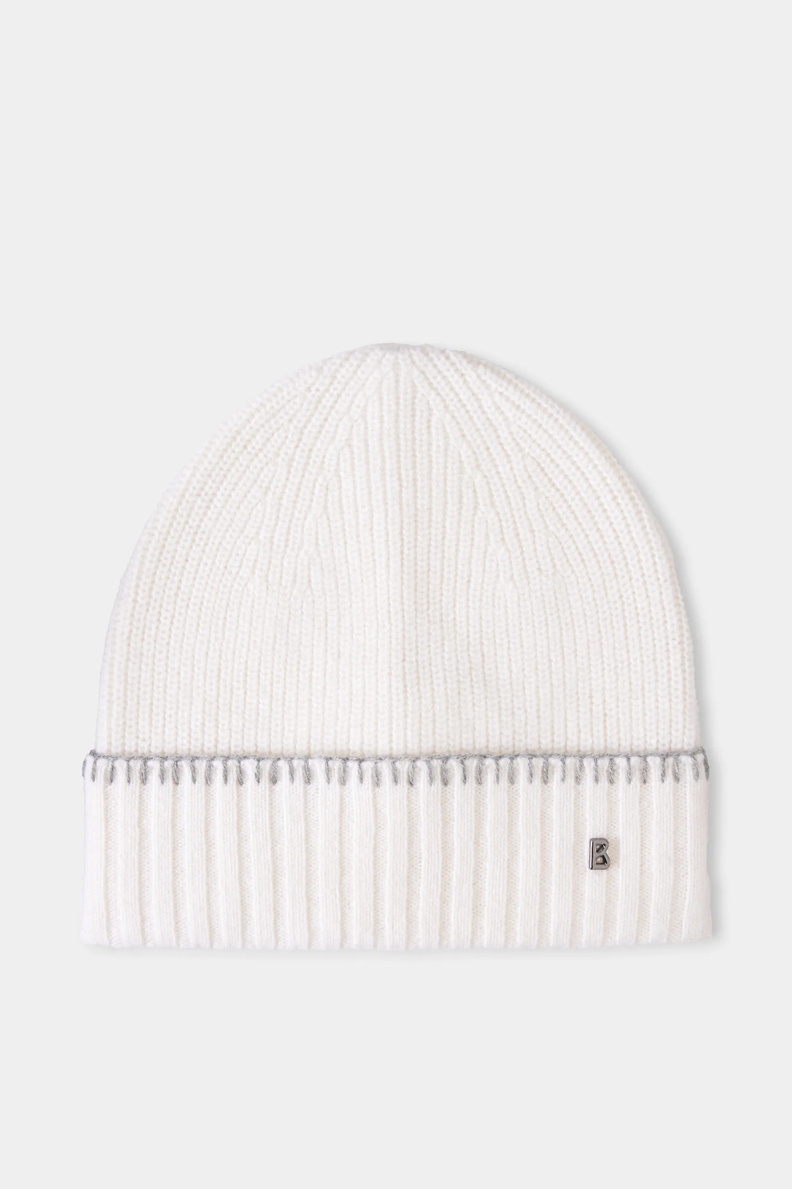 Moulan Virgin Wool Hat in Off-White - 1