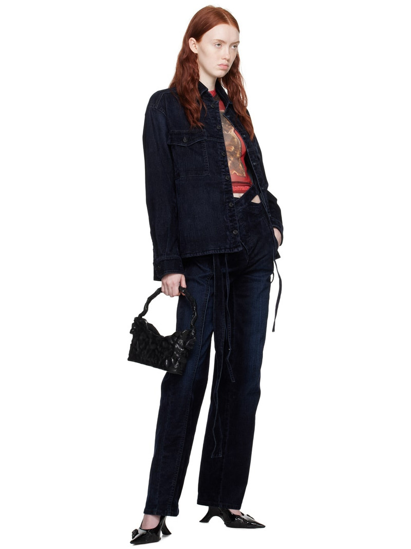 OTTOLINGER Navy Oversized Denim Jacket outlook