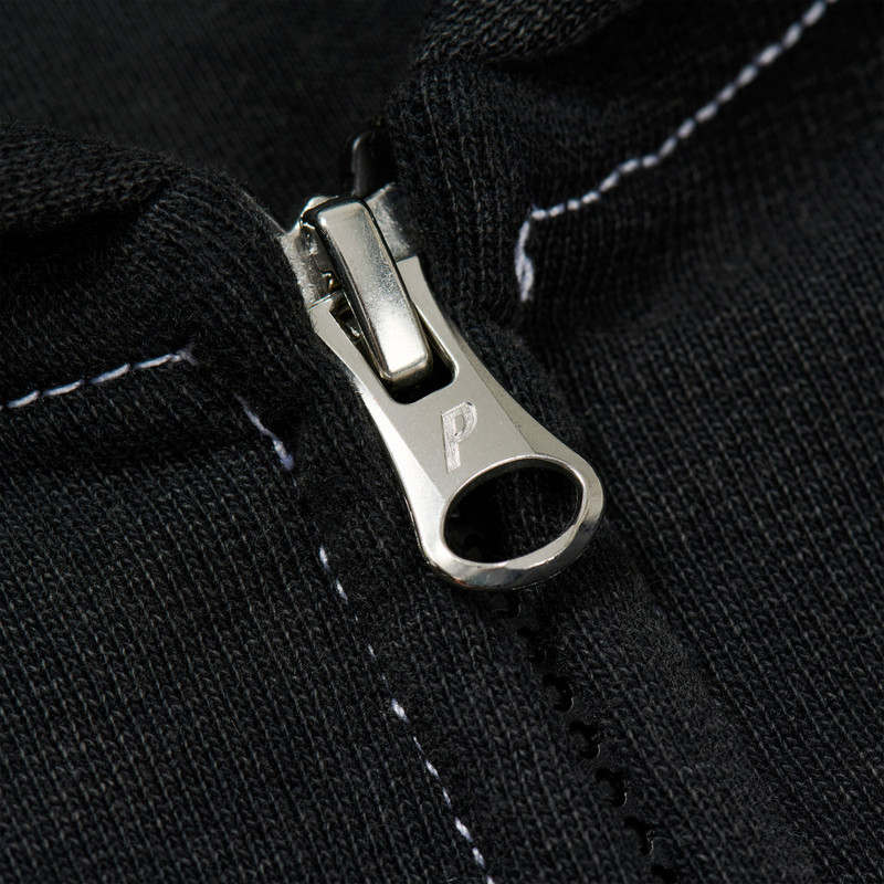 TRIPLE STITCH VERITAS ZIP HOOD BLACK 3