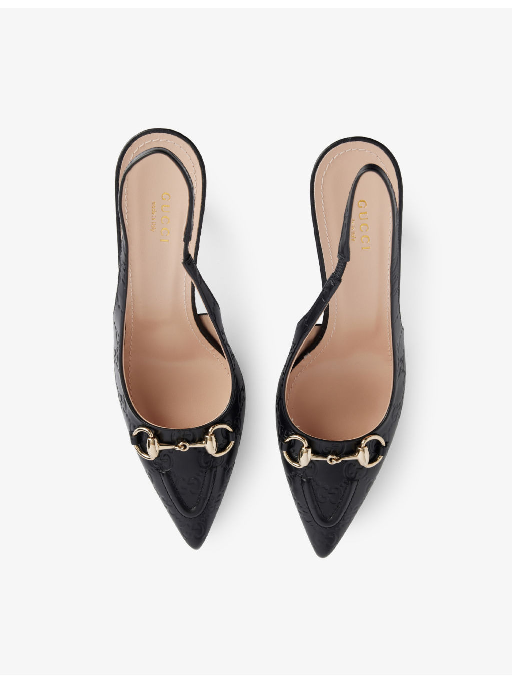 Erin GG horsebit heeled leather pumps - 2