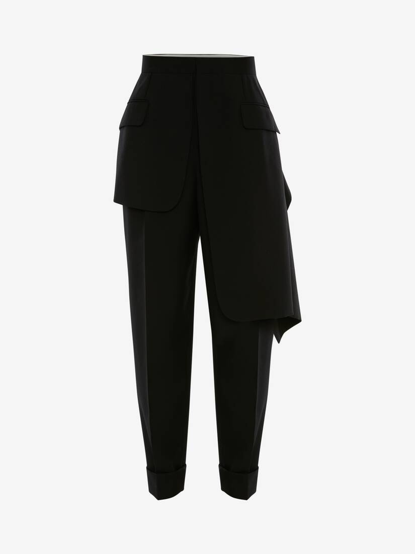 Men's Hybrid Tailored Trousers in Black - 1