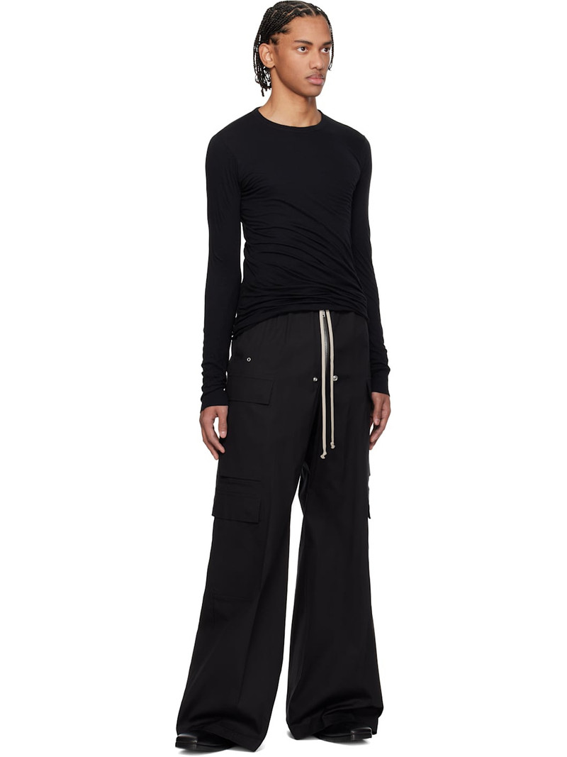 Rick Owens Black Temple Double LS T-shirt outlook