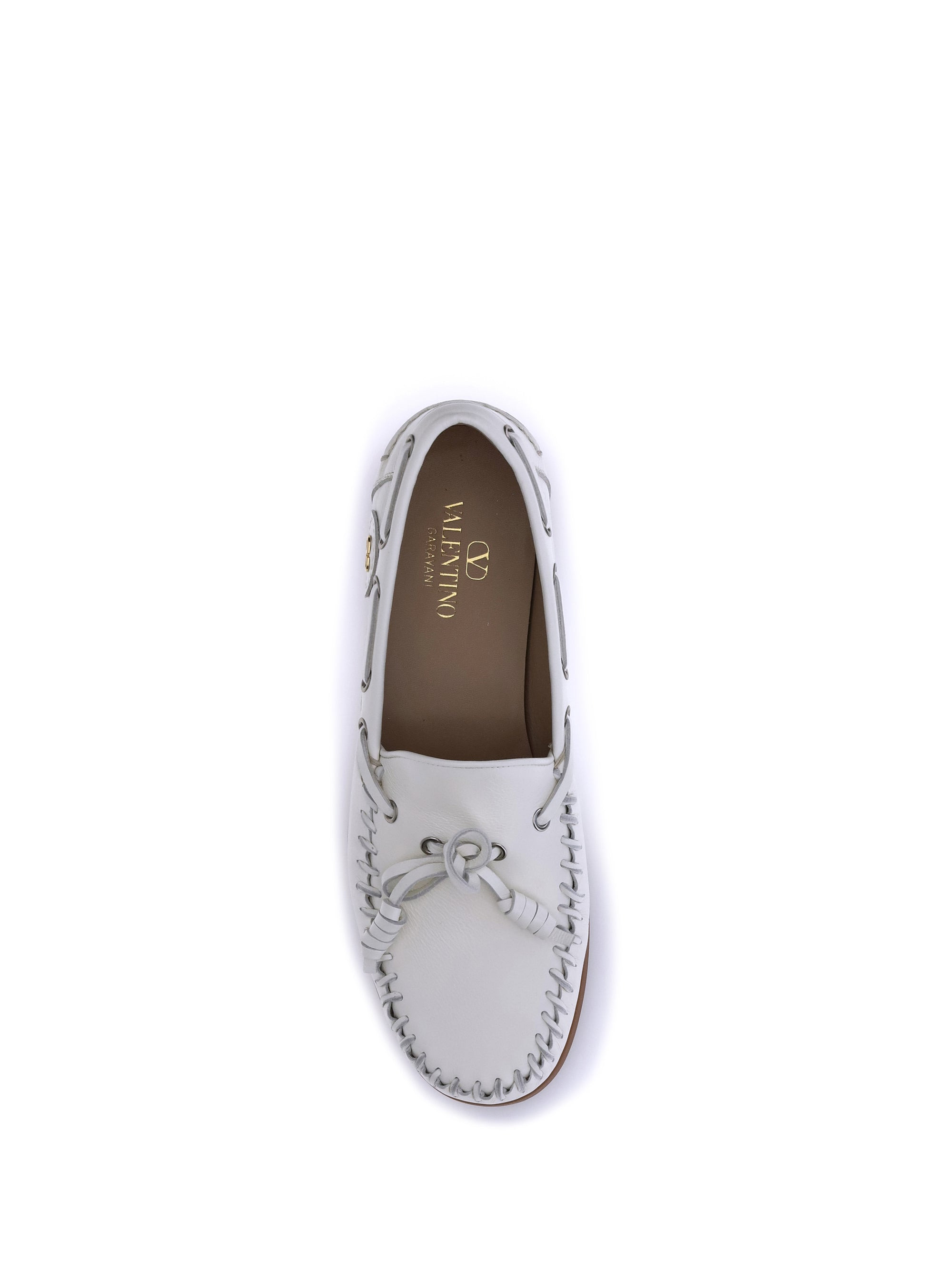 Valentino Garavani Men Palm Avenue Boat Loafers - 4