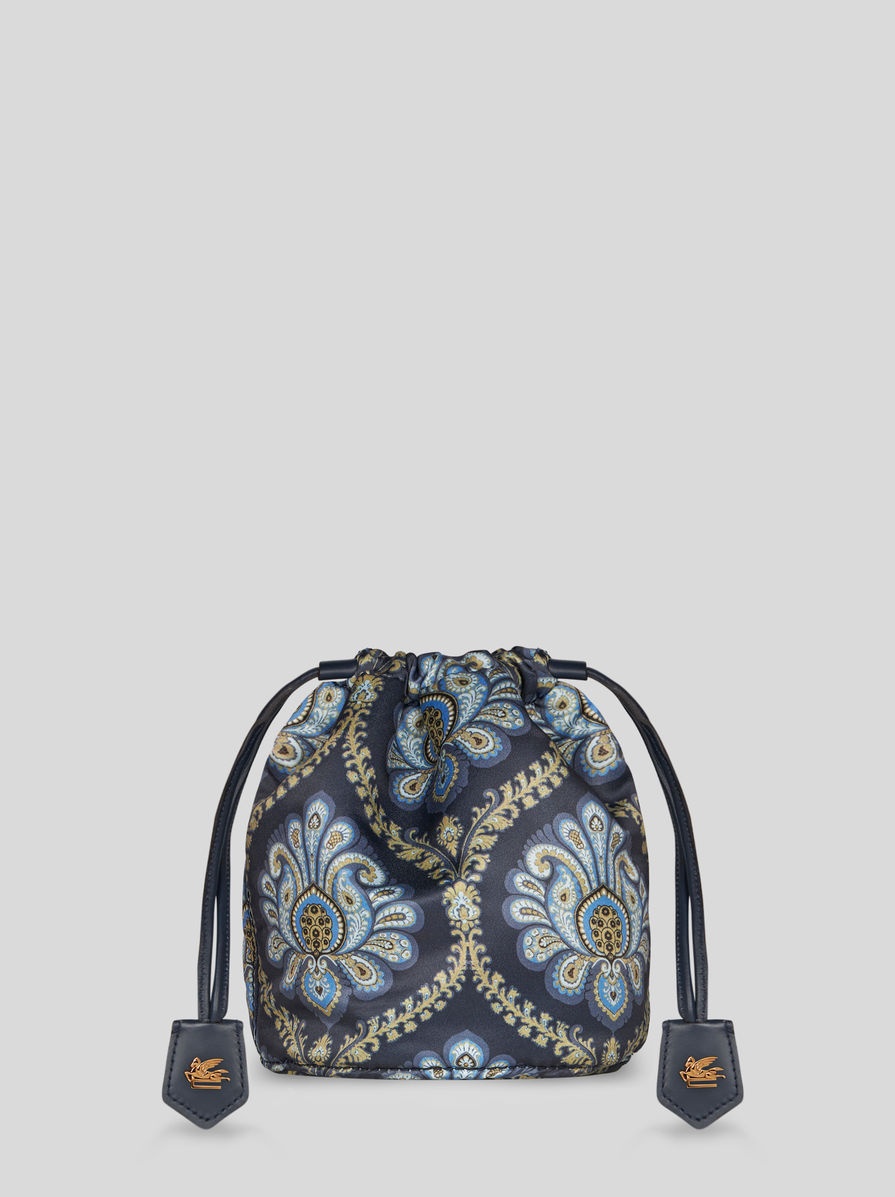 PRINTED SATIN POUCH - 1