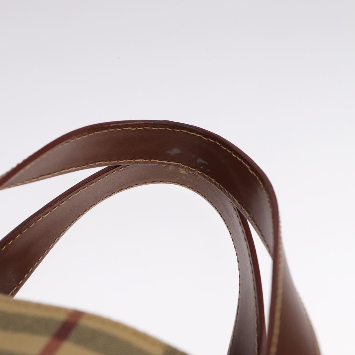 Burberry Nova Check Tote Bag Pvc Leather Beige - 8
