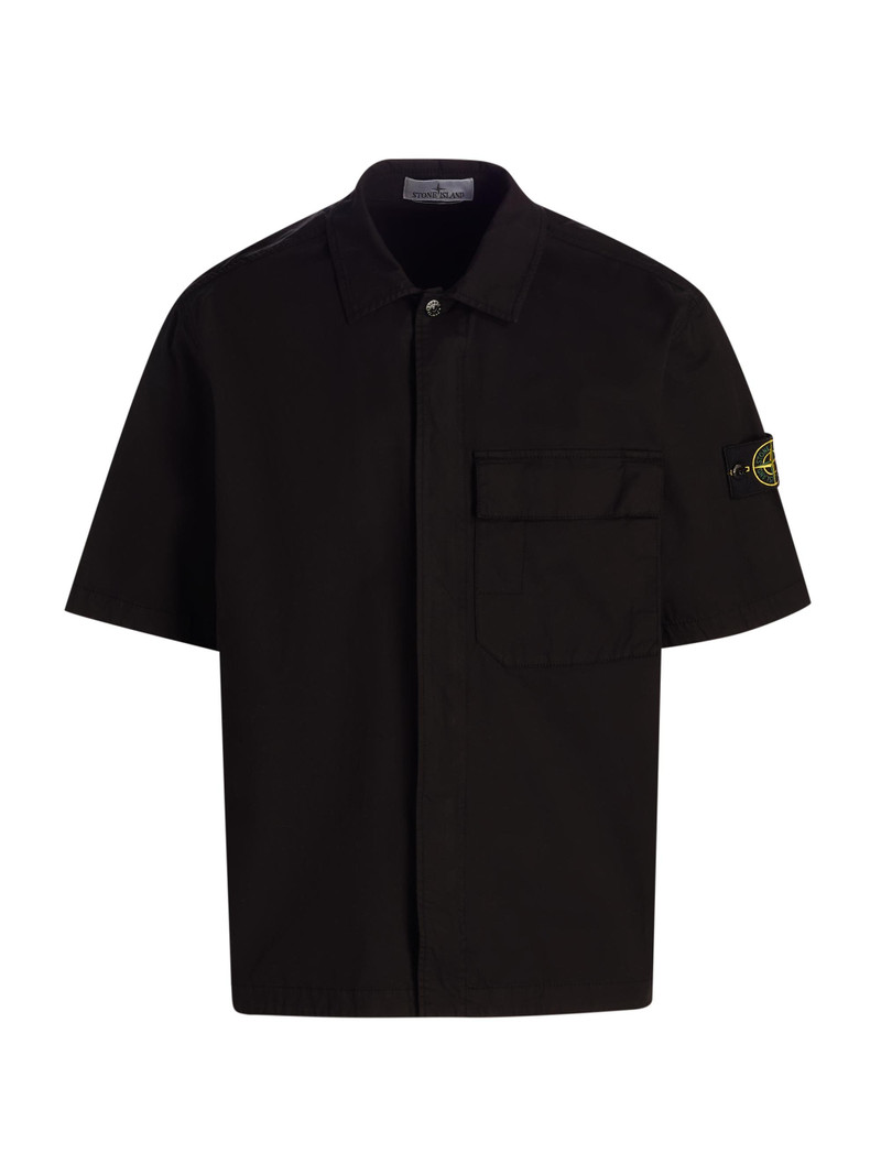 Men's Stretch-Cotton Shirt - Black 1