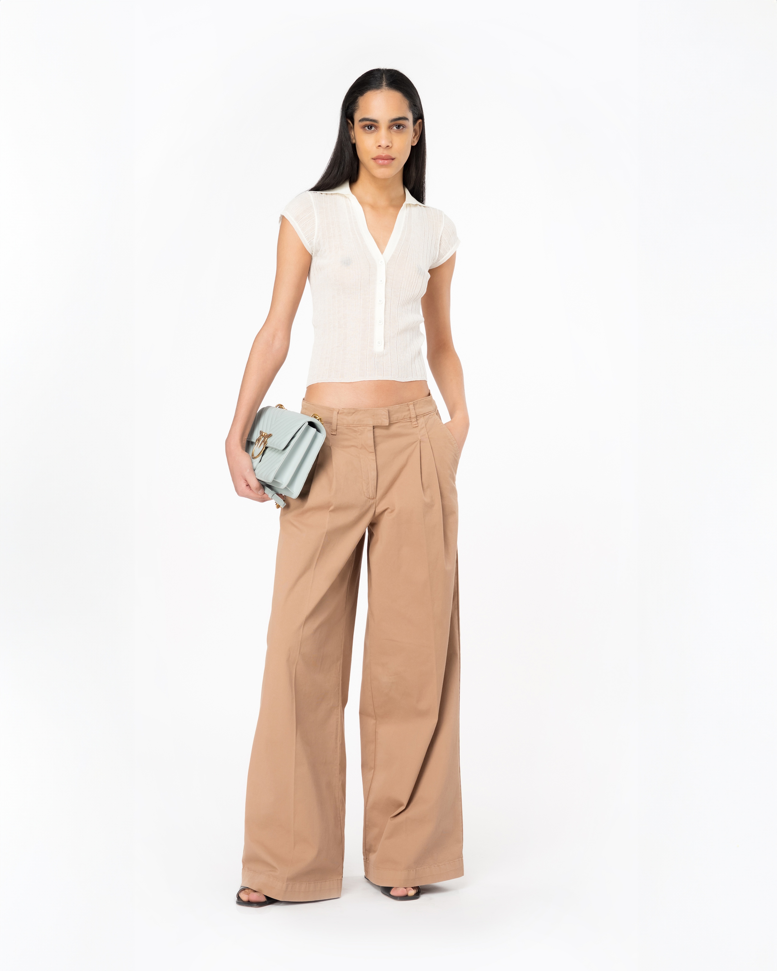 WIDE-LEG CAVALRY FABRIC TROUSERS - 2