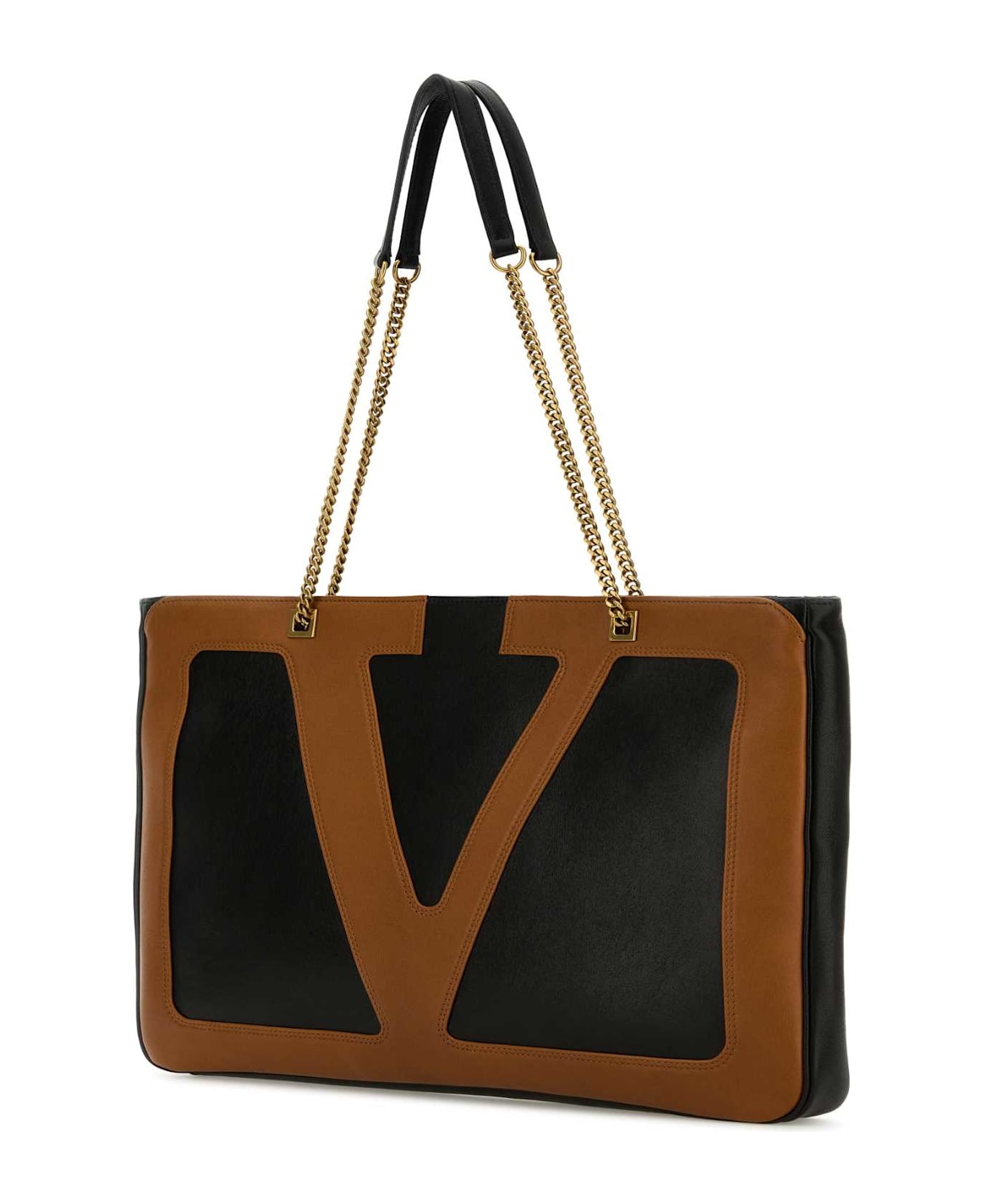 Black Nappa Leather Large Viva Superstar Shopping Bag - 2