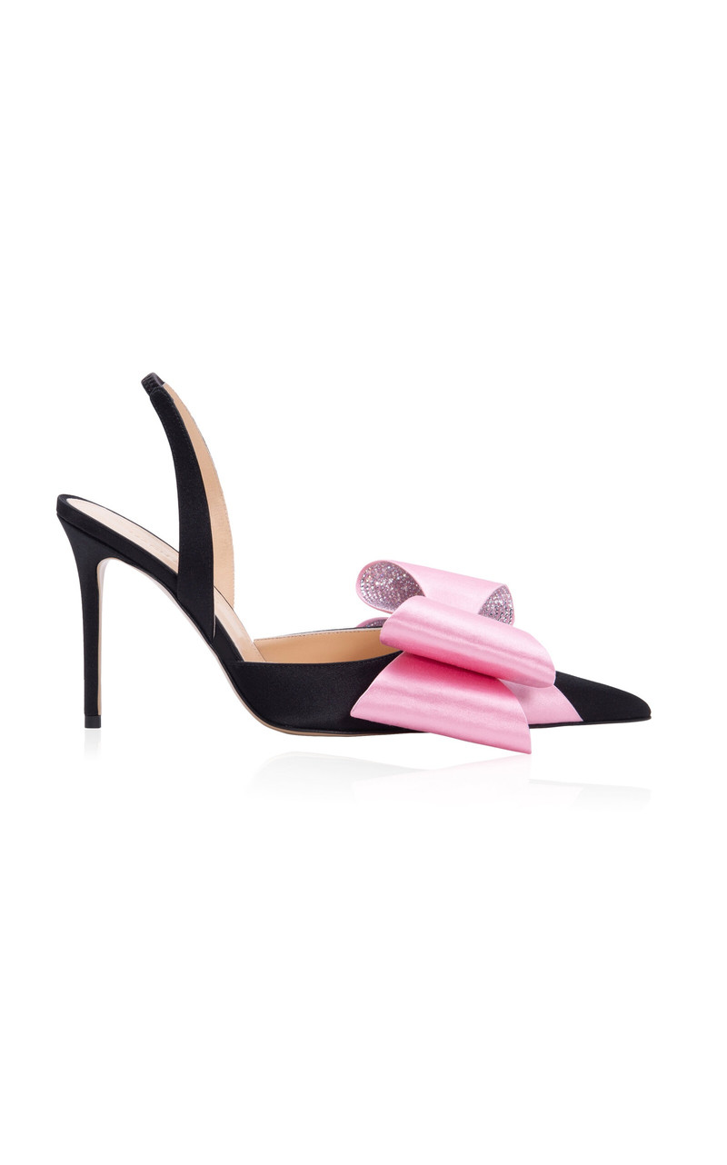 Le Cadeau Satin Slingback Pumps black - 1