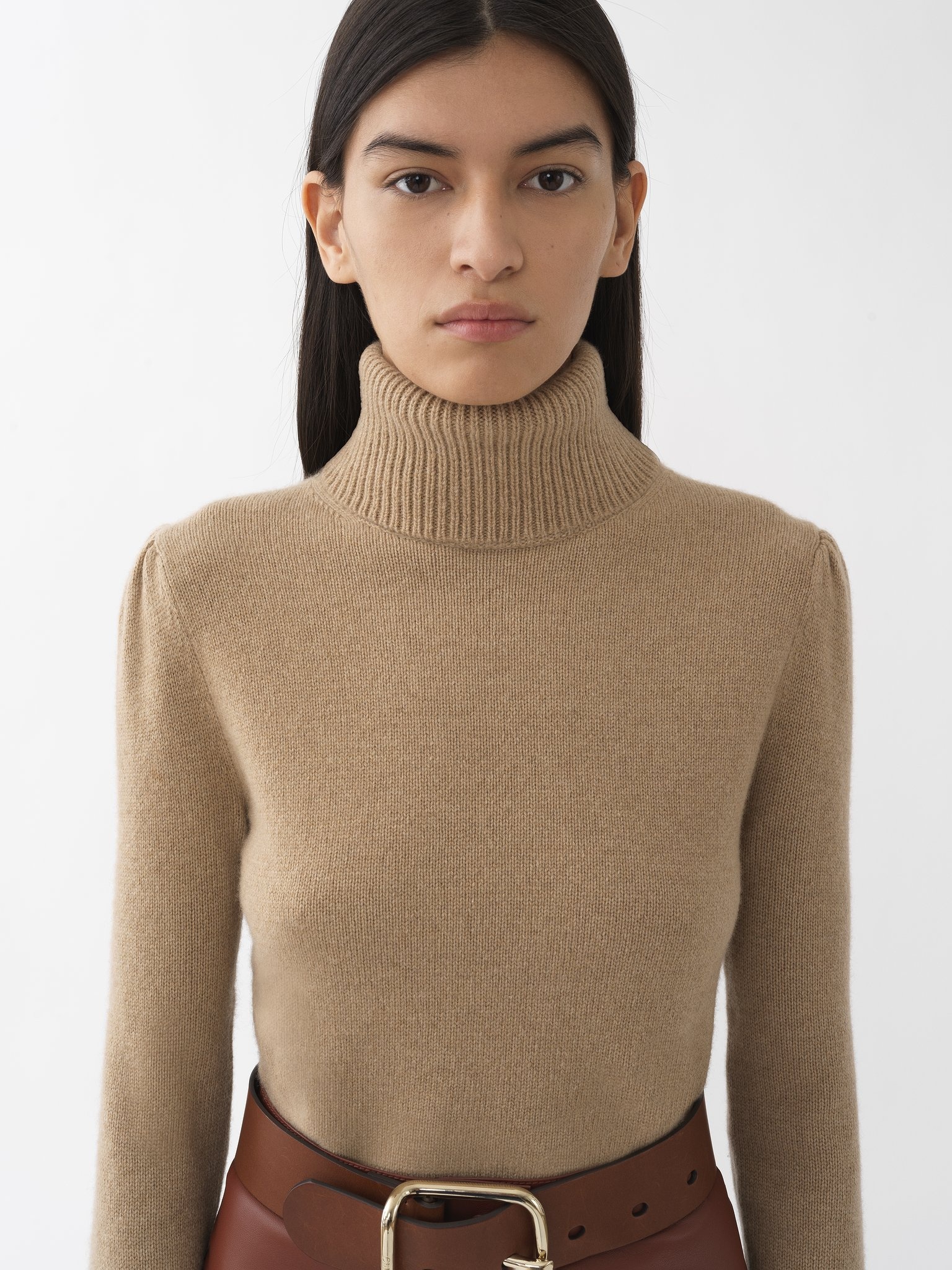 FITTED HIGH-NECK SWEATER - 2