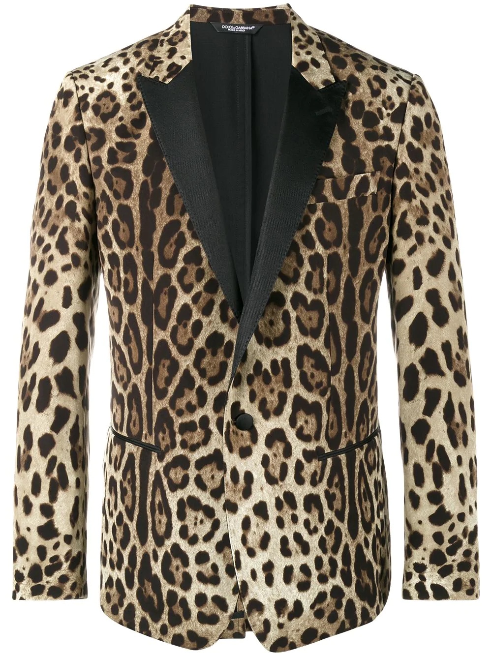 leopard print blazer - 1