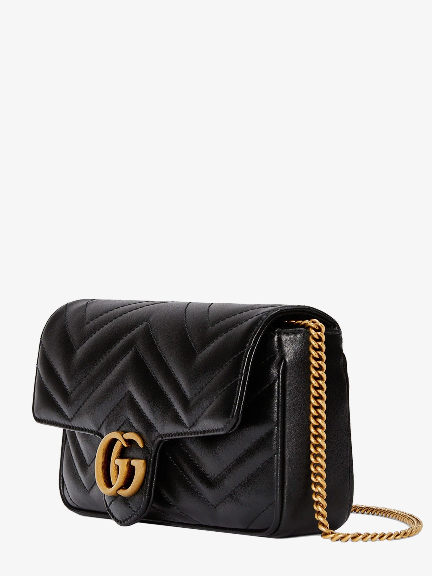 Gucci Woman Gg Marmont Woman Black Shoulder Bags - 3