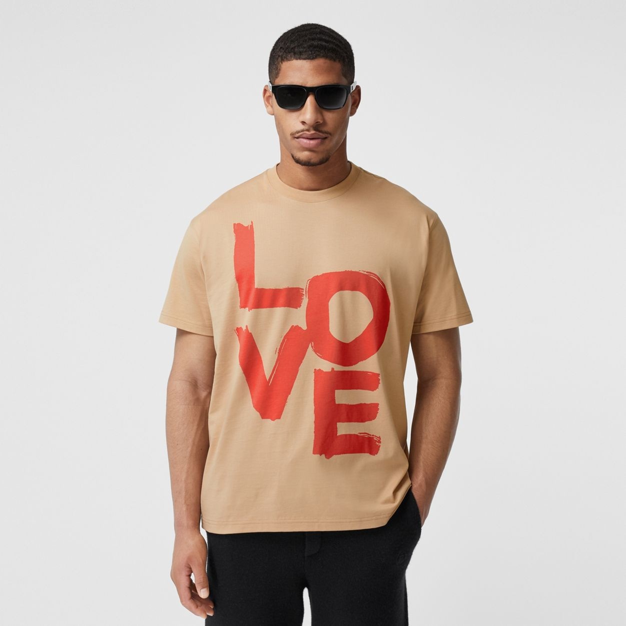 Love Print Organic Cotton Oversized T-shirt - 2