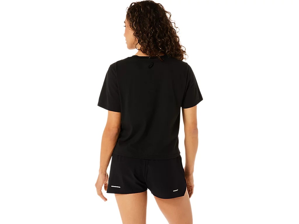 WOMEN'S ASICS STRIPES SHORT SLEEVE BOXY TEE - 2