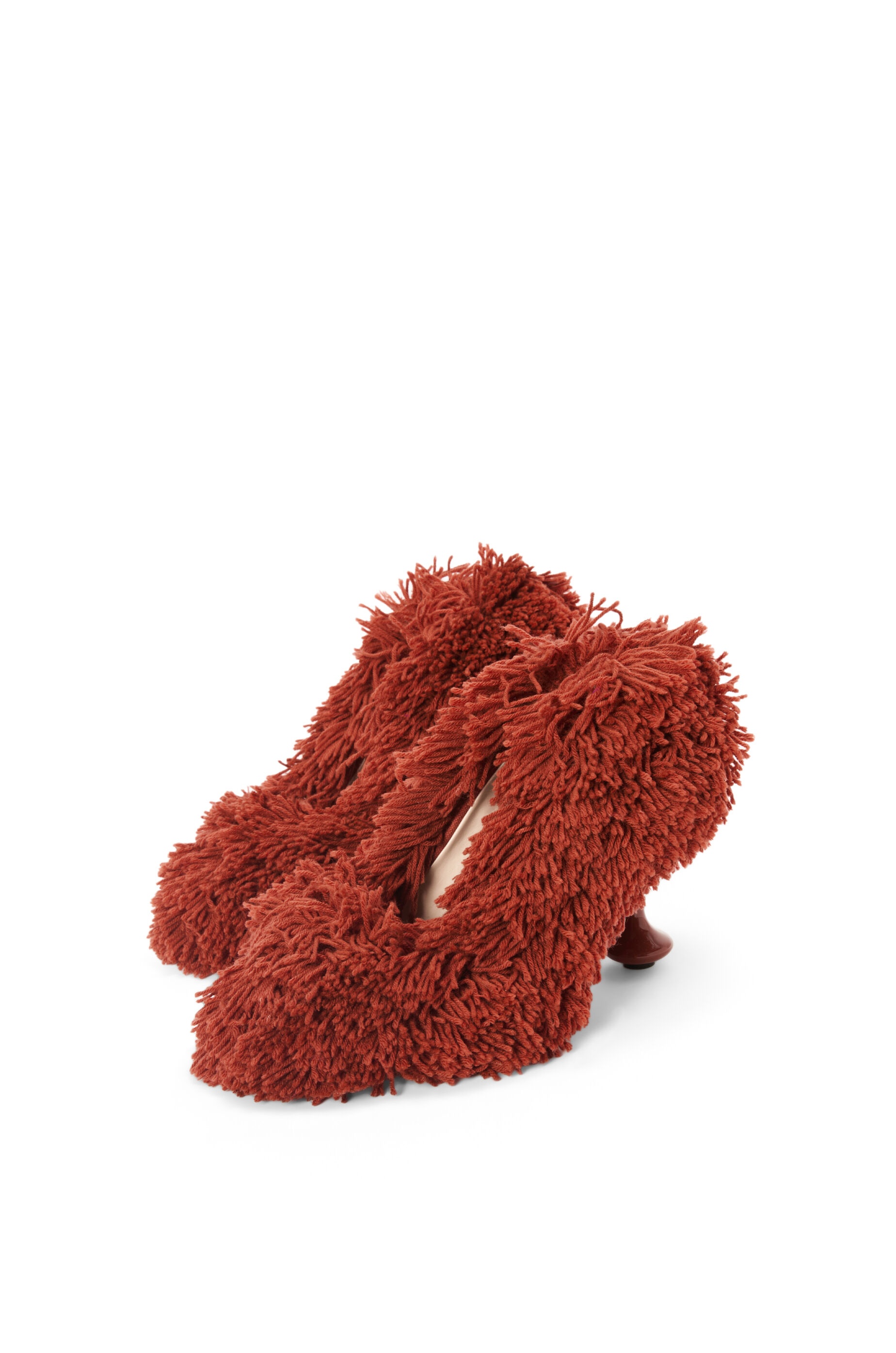 Toy pump in embroidered canvas - 3