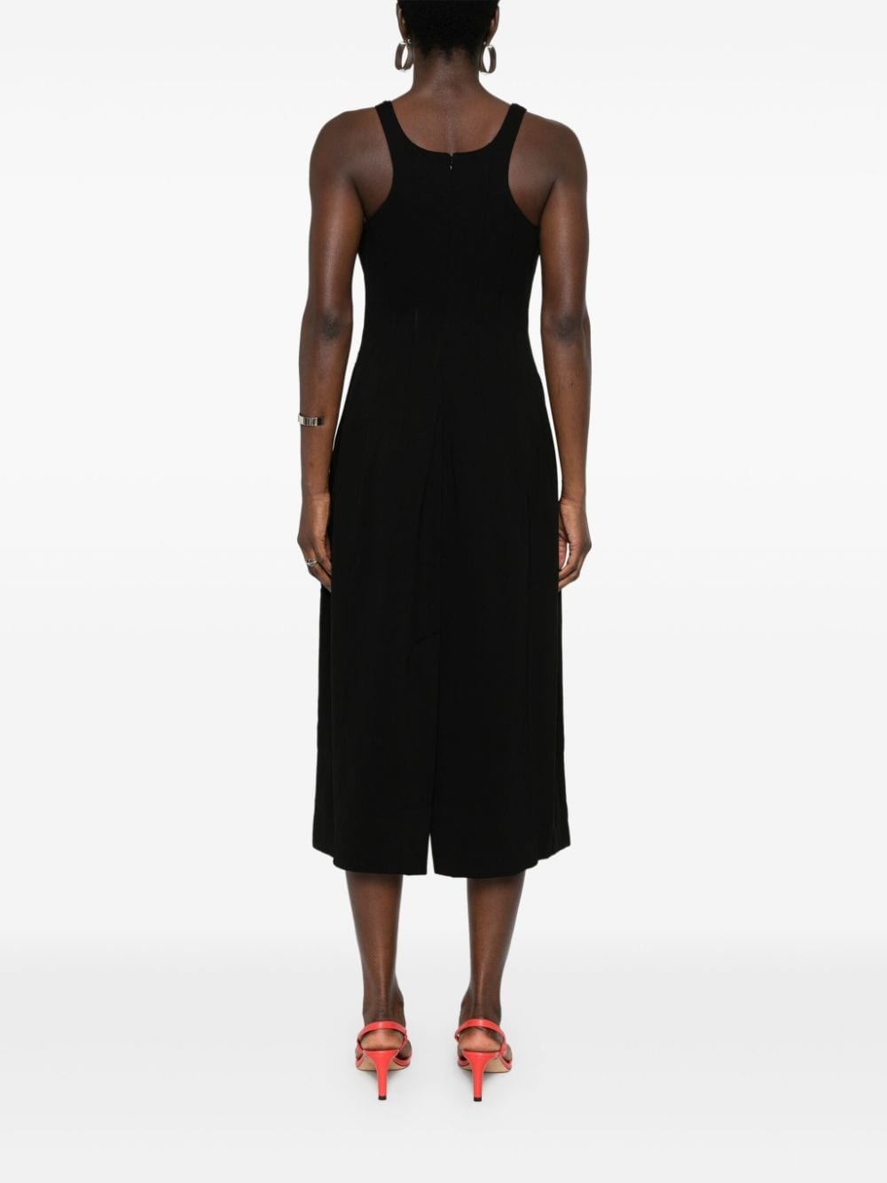 AURALEE Hard Twist seam-deatil dress | REVERSIBLE