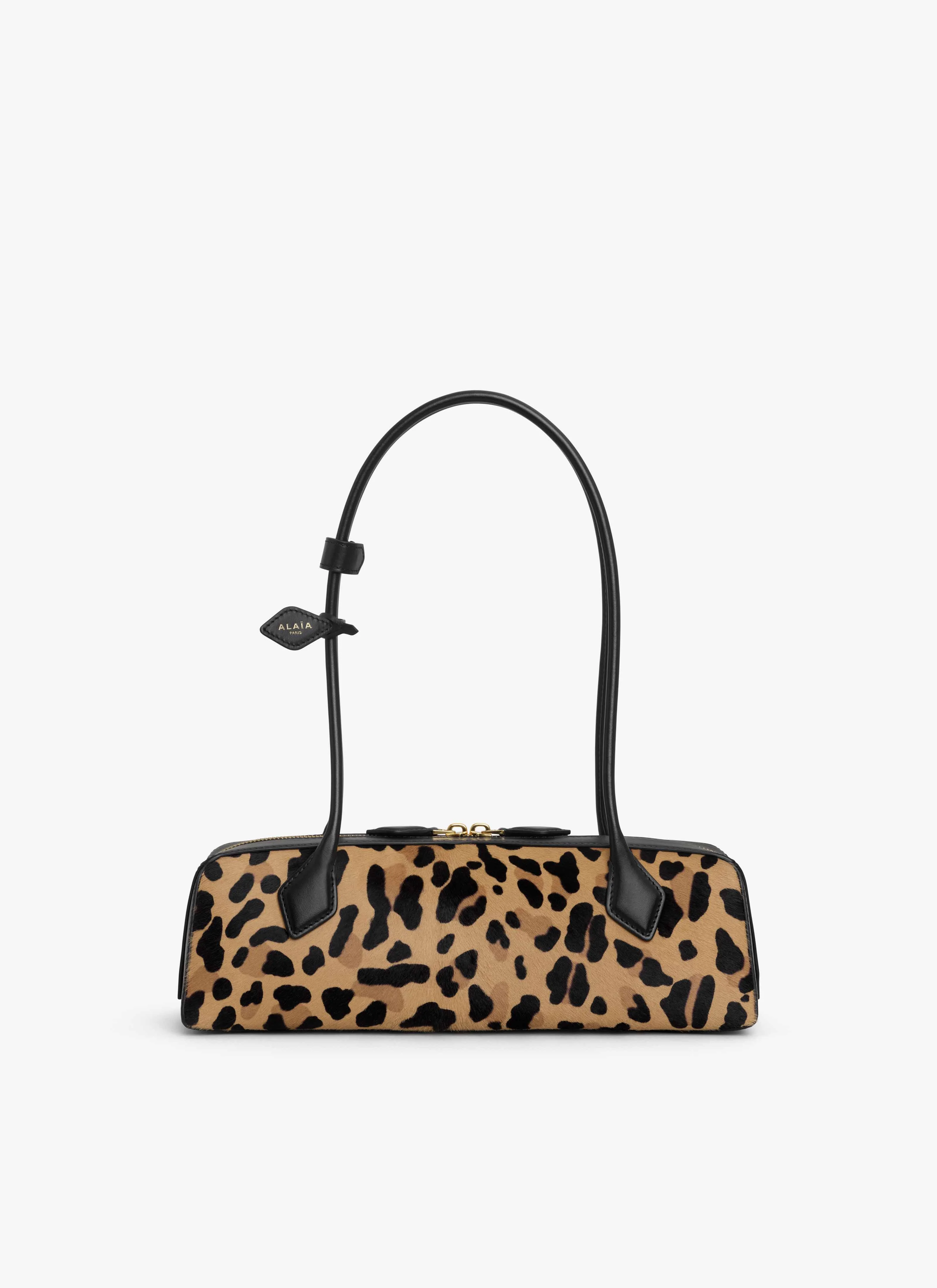 LE TECKEL MEDIUM BAG IN LEOPARD HAIRCALF - 1