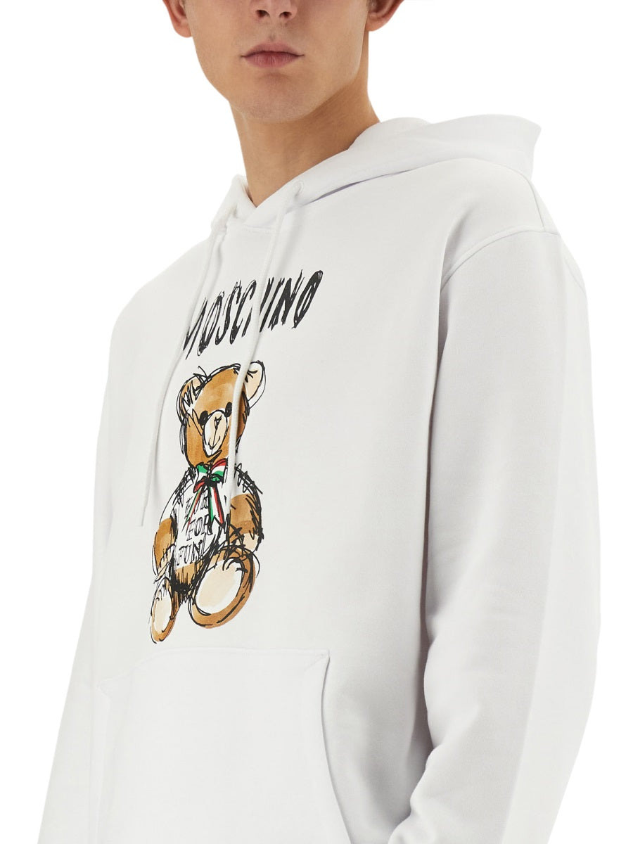 Moschino Men Teddy Print Sweatshirt - 4