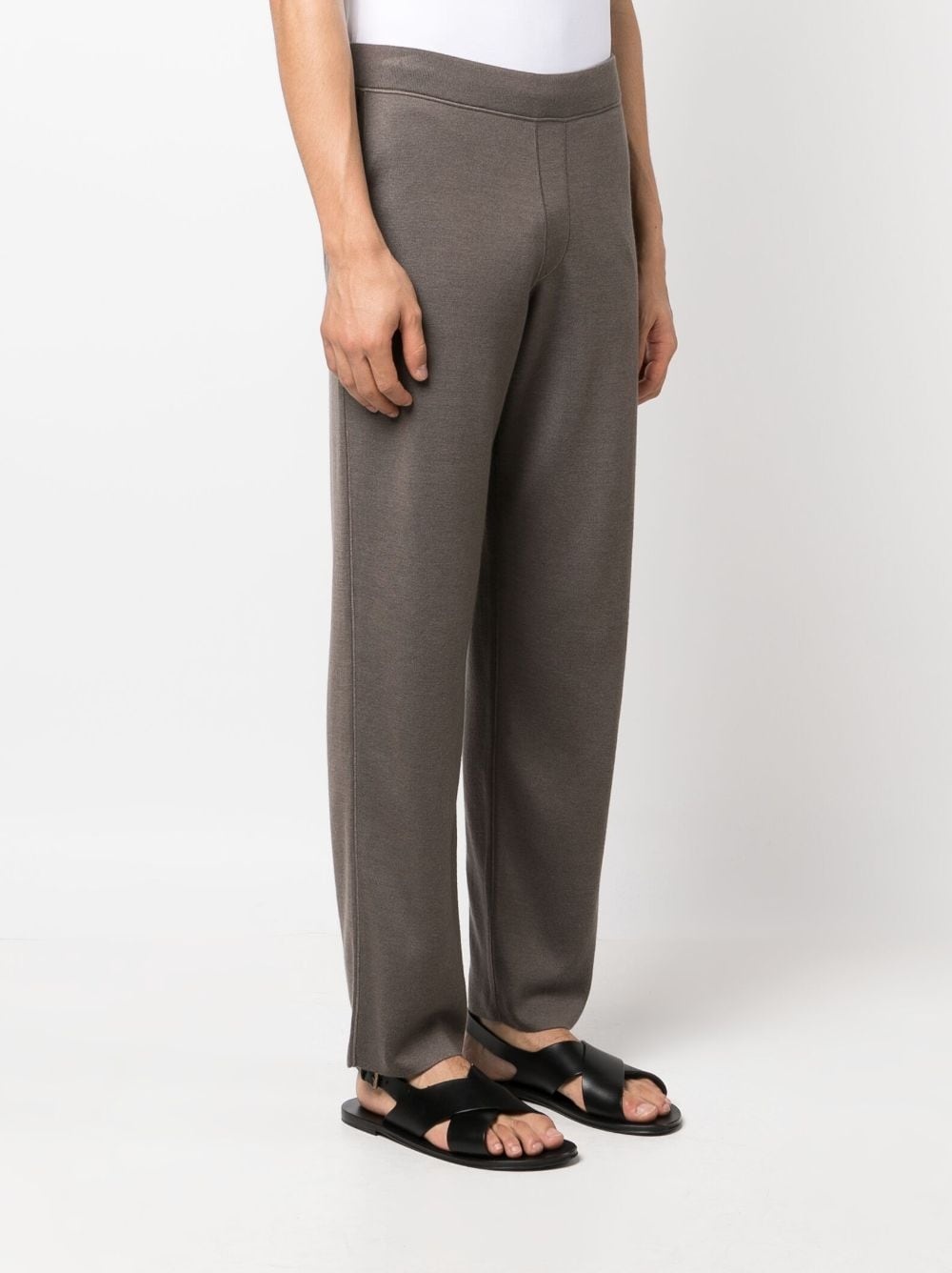 drawstring-fastening track pants - 3