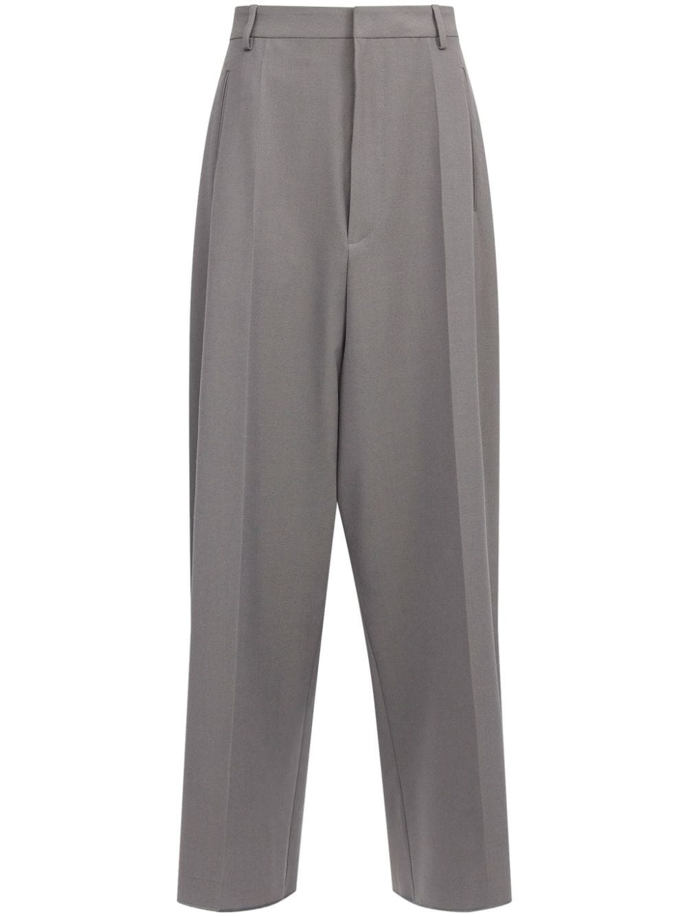 fluid gabardine trousers - 1