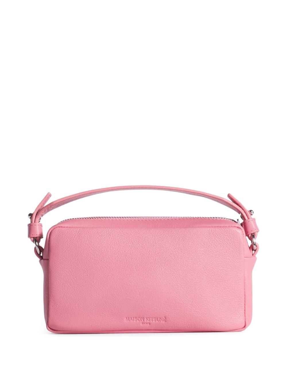 Fox-embossed leather cross body bag - 3