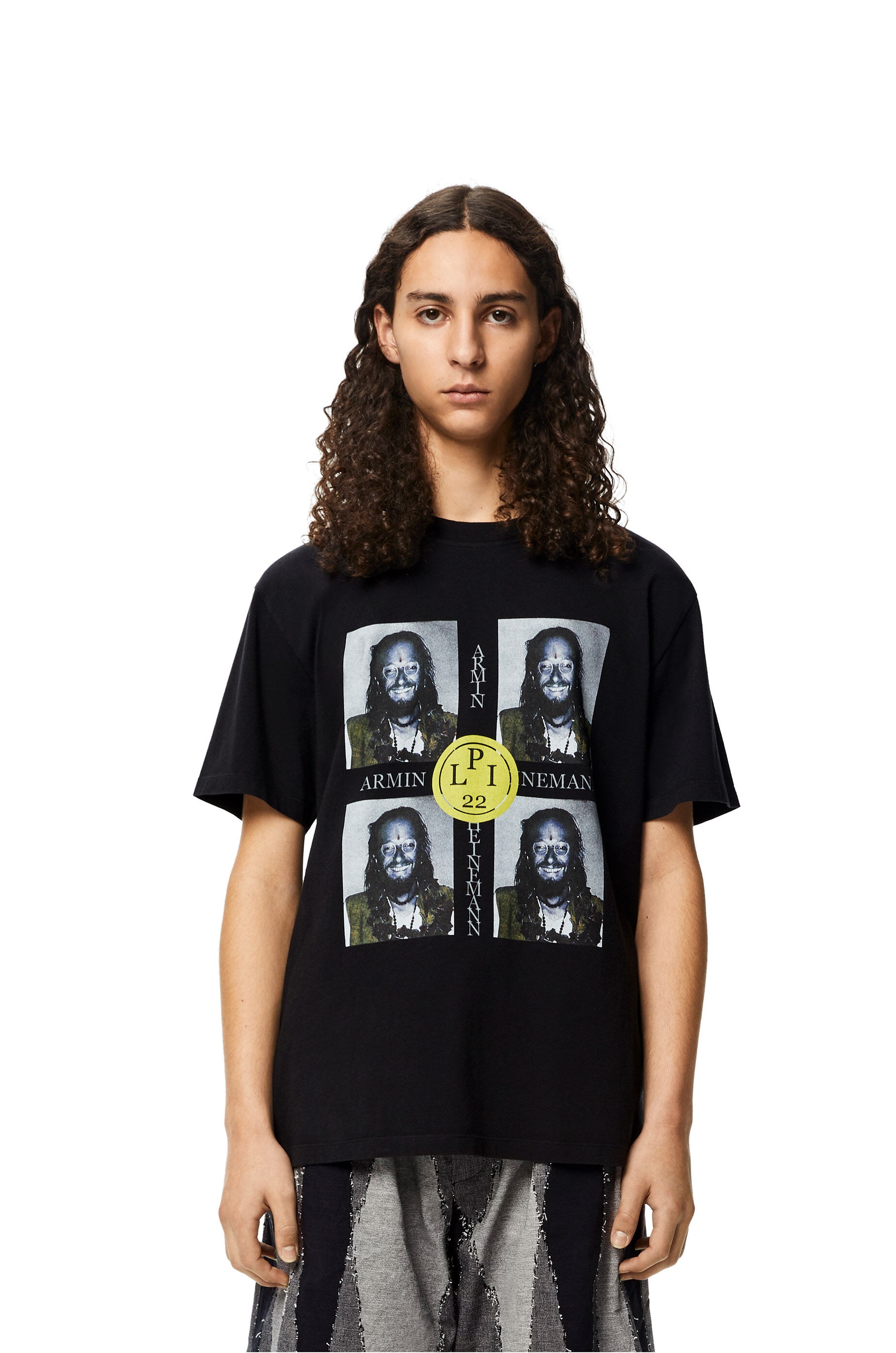 Portrait print T-shirt in cotton - 3