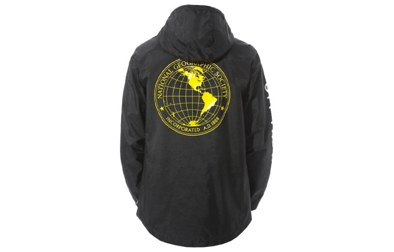 Vans Men's Vansx Crossover Printing Logo hooded Long Sleeves Sports Jacket Black VN0A4MUL-BLK outlook
