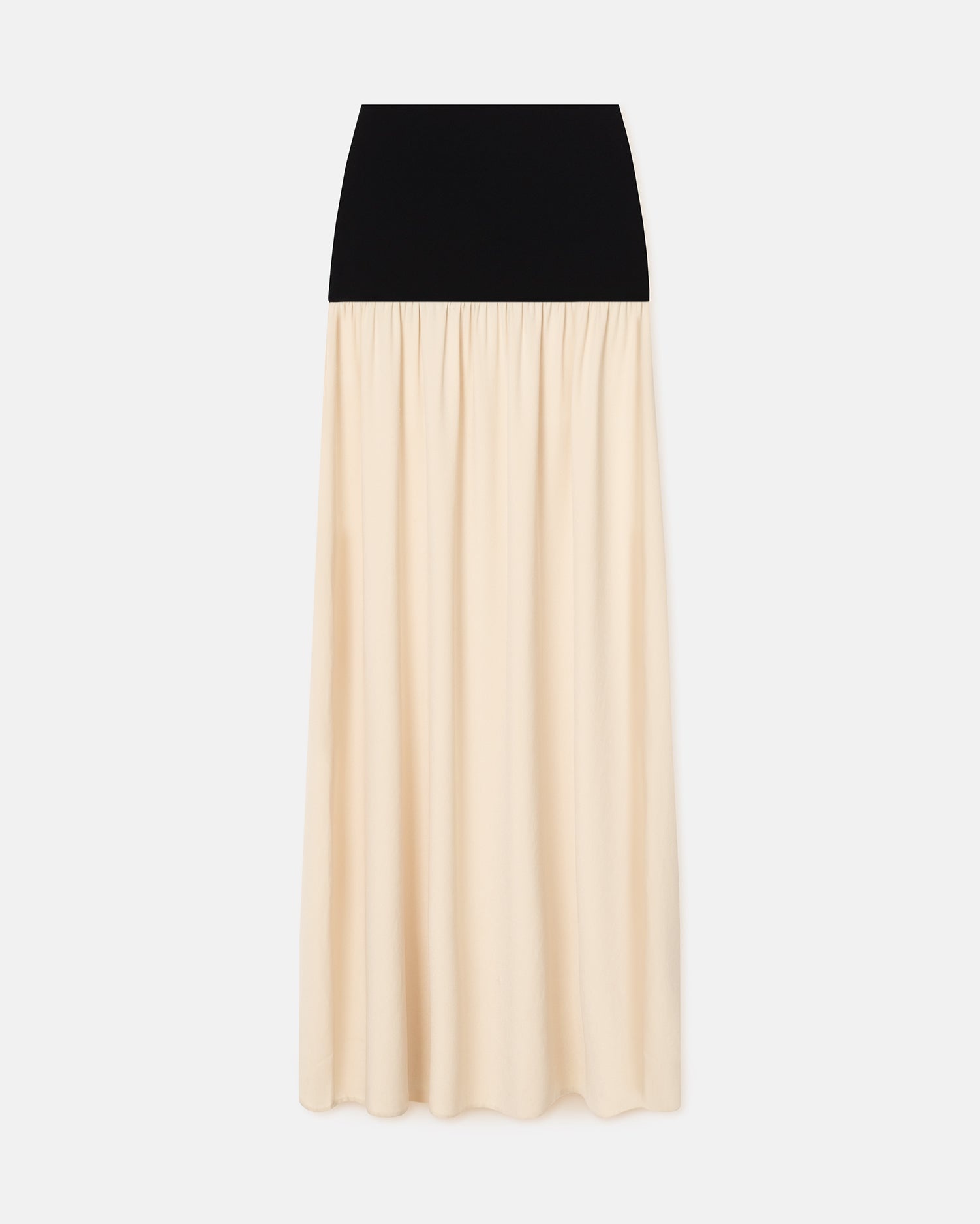 Jersey and Georgette Maxi Skirt - 1