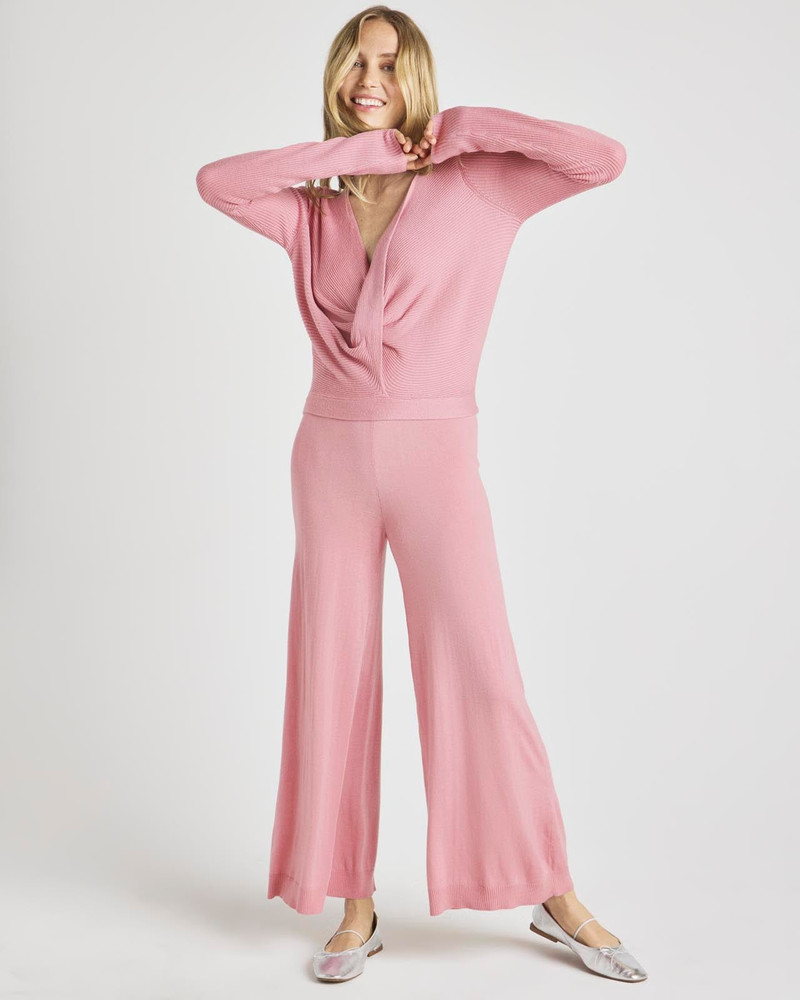 Splendid Loopknit LYR Surplice Sweater outlook