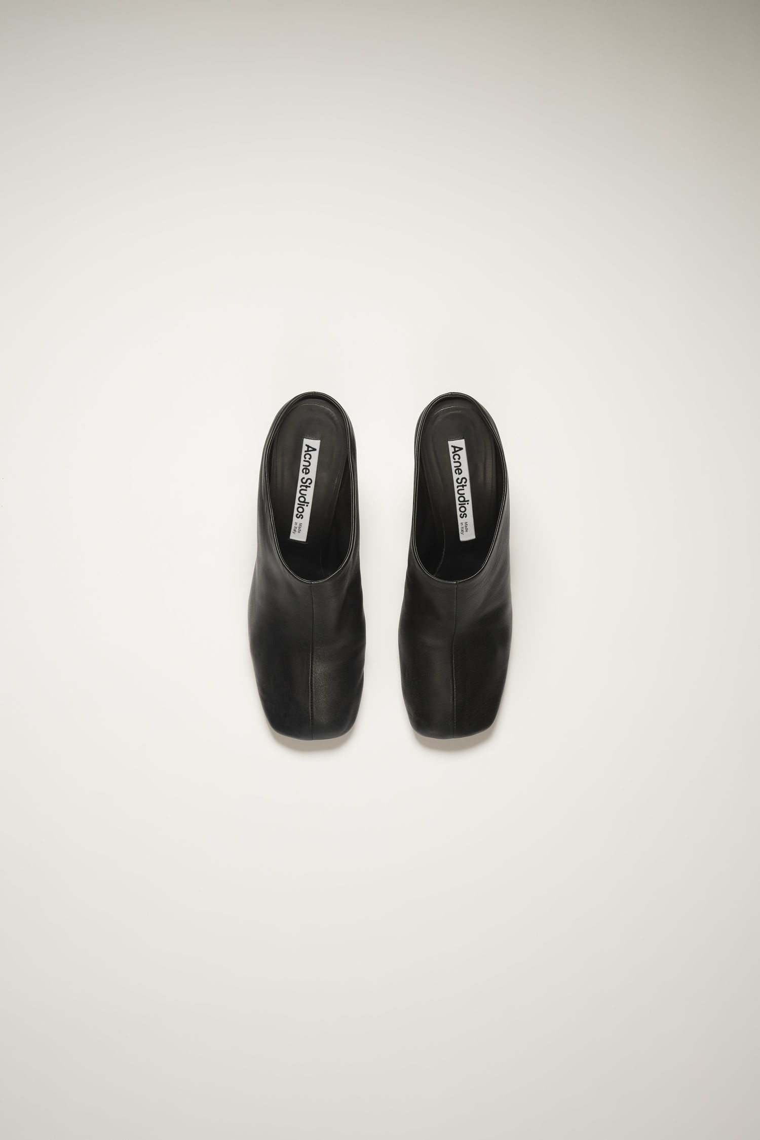 Leather mules black - 2